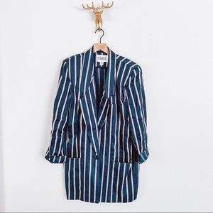 Spitalnick Vintage Striped Long Blazer Jacket Size 8